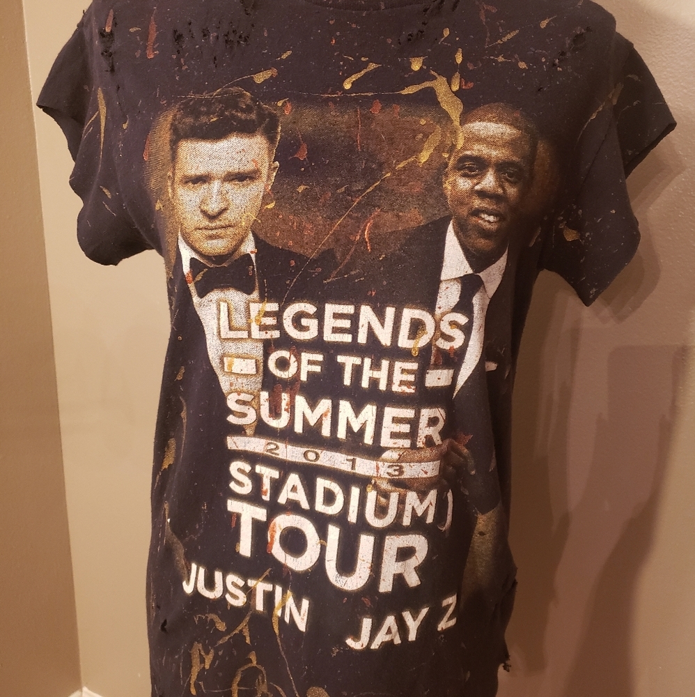 Vintage JT and JZ concert tee.